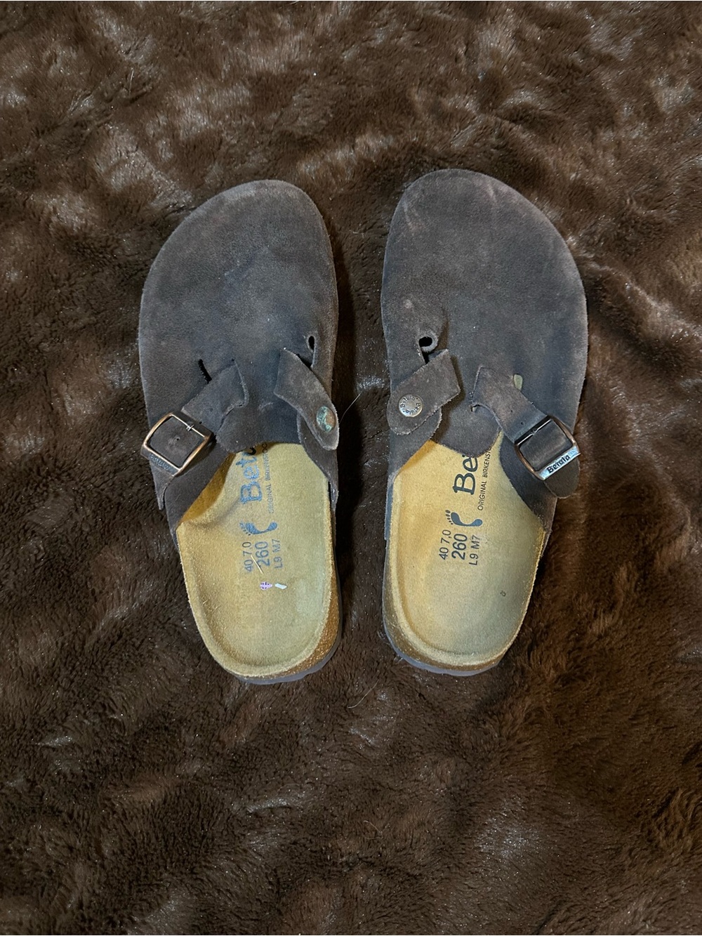 Betula Birkenstock Suede Clogs - Picture 2 of 8